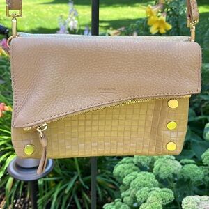 Hammitt Small Dillon in a toast tan snake   Color and over the body GUC.